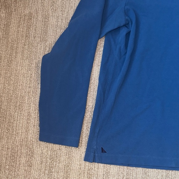 UNTUCKit Mens Size L Blue Pima Cotton Long Sleeve Polo Casual Shirt Top - Picture 4 of 10